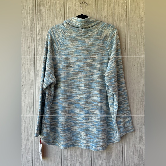 Ruby Rd. Striped Cowl Neck Sweater - Picture 4 of 9